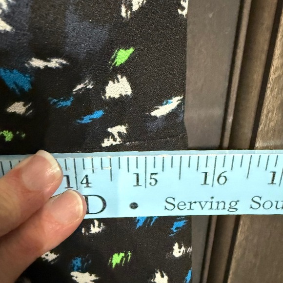 J Crew NWT Black Abstract Print Sleeveless V Neck Sheath Dress Size 8 - Picture 8 of 9